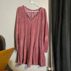 Knee Length Long Sleeve Dress